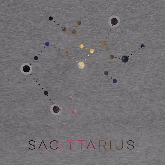 SAGITTARIUS STAR CONSTELLATION ZODIAC SIGN by deificusArt